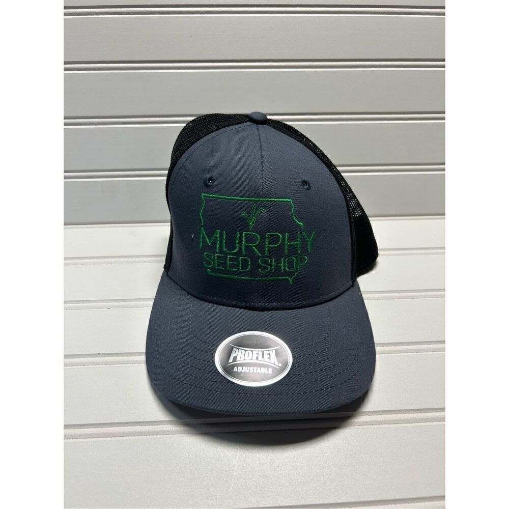 Murphy Seed Shop Iowa Outdoor Cap Black Green Mesh Trucker Snapback